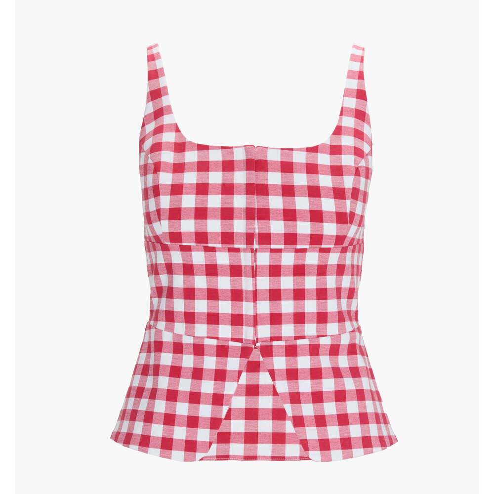 Hill House Home The Novia Top - Red Gingham Size SRed Gingham / S